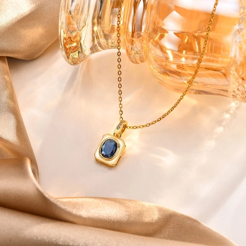 18k Gold Plated French Style Pendant Necklace