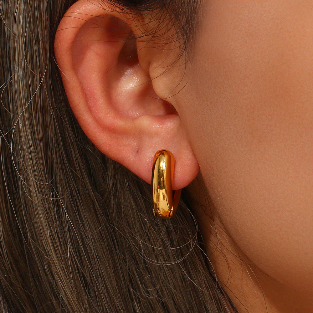 Heart 18K Gold Plated Earrings