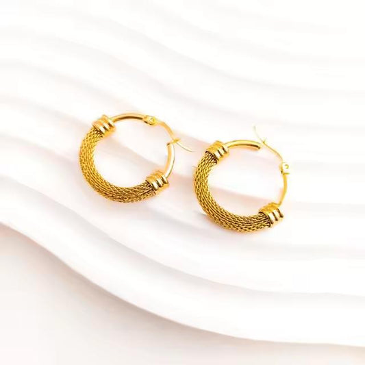 French Style 18k Gold Plated Earrings