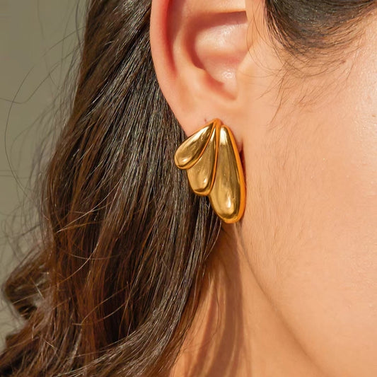 18K Gold Plated Ear Studs