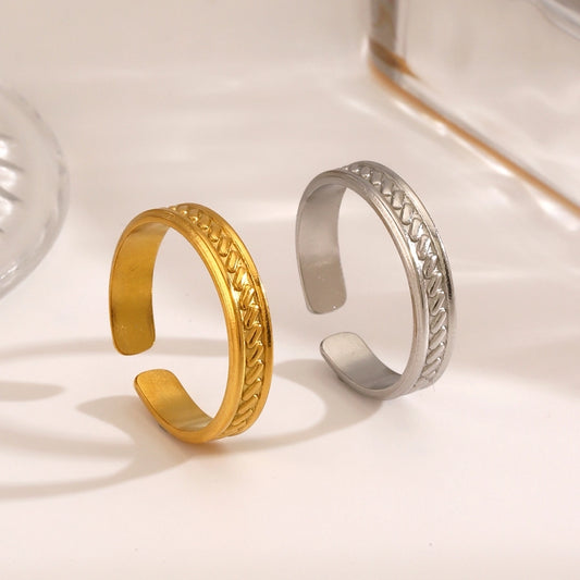 18K Gold Plated Open Rings