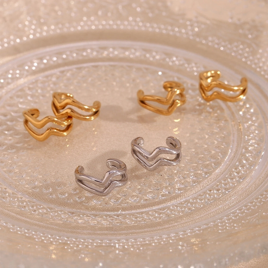 18k gold plated ear cuffs