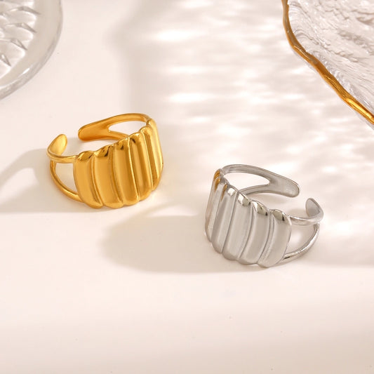 18K Gold Plated Open Rings