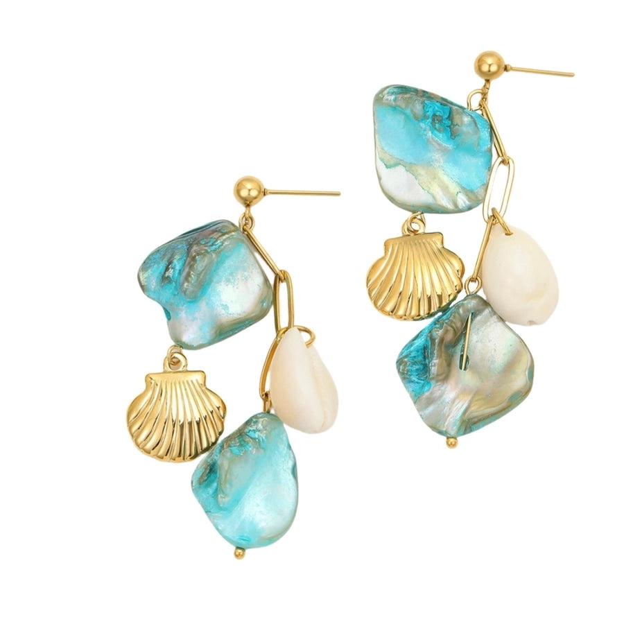 Scallop Drop Earrings