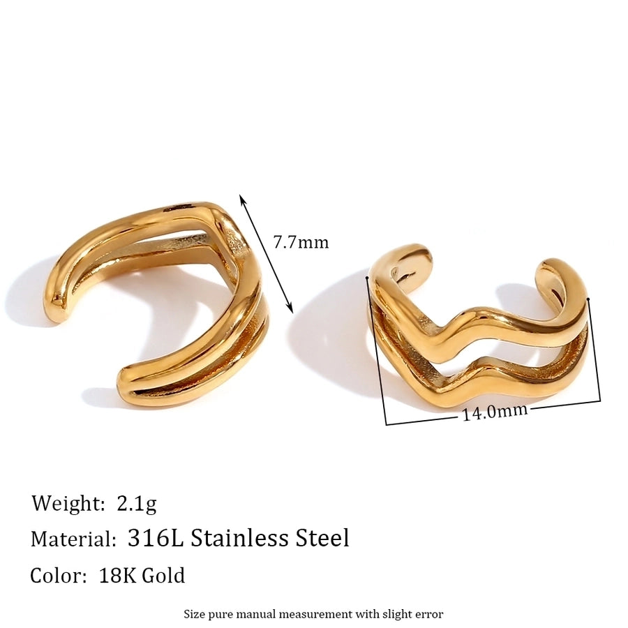 18k gold plated ear cuffs